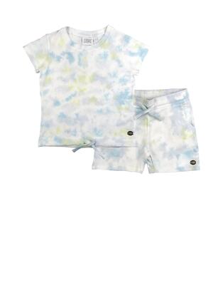 Regenboog leeuw katoenen t-shirt en shorts set voor meisjes