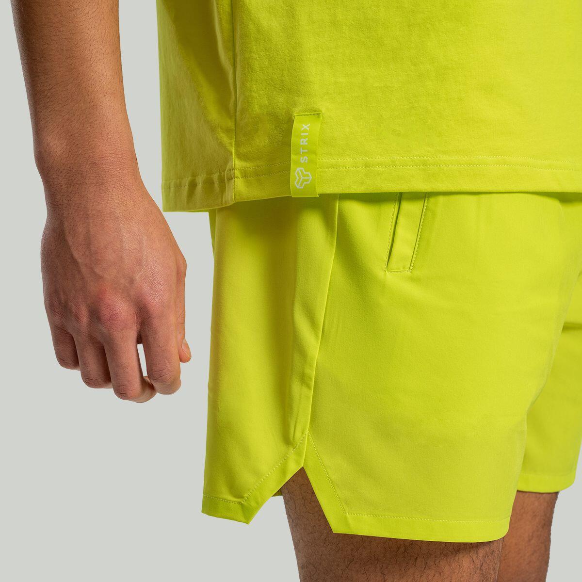 Uomo fitness pantaloncini elasticizzati Chartreuse Lunar 3/6