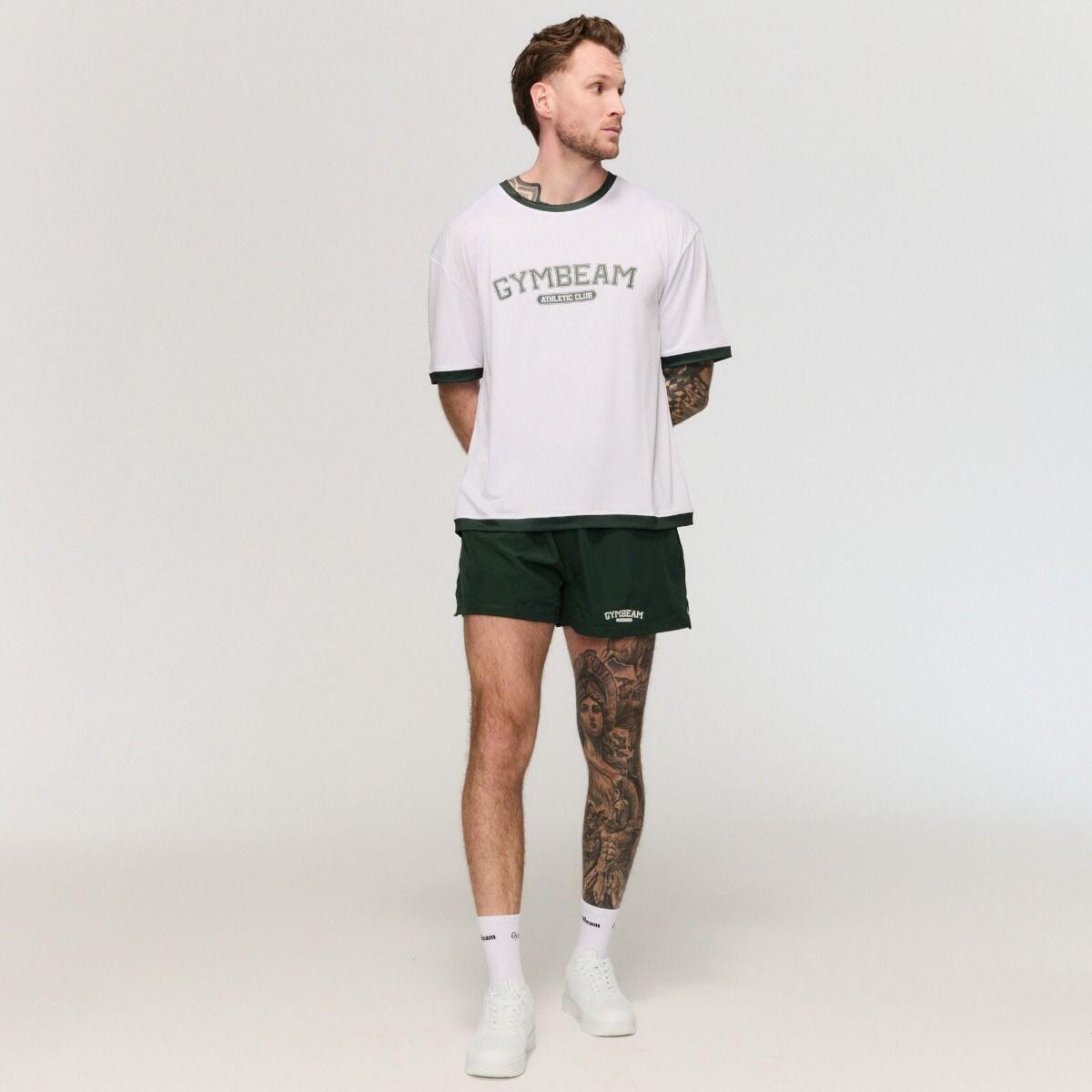 Uomo running pantaloncini traspiranti verdi Varsity 3/5