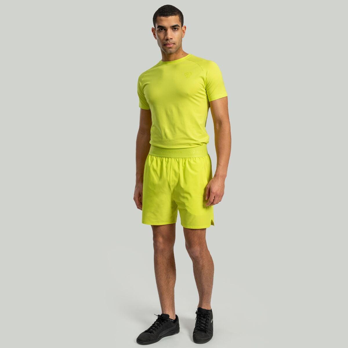 Uomo fitness pantaloncini elasticizzati Chartreuse Lunar 5/6