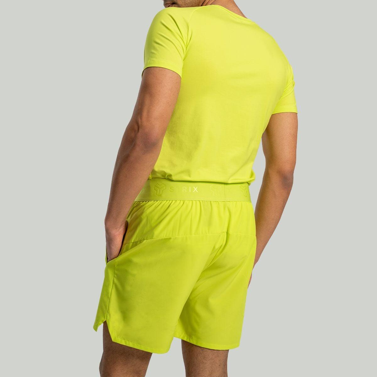 Uomo fitness pantaloncini elasticizzati Chartreuse Lunar 4/6