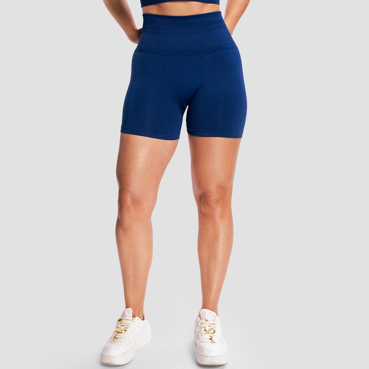 Pantaloncini donna fitness traspiranti blu Sculpt 6/7