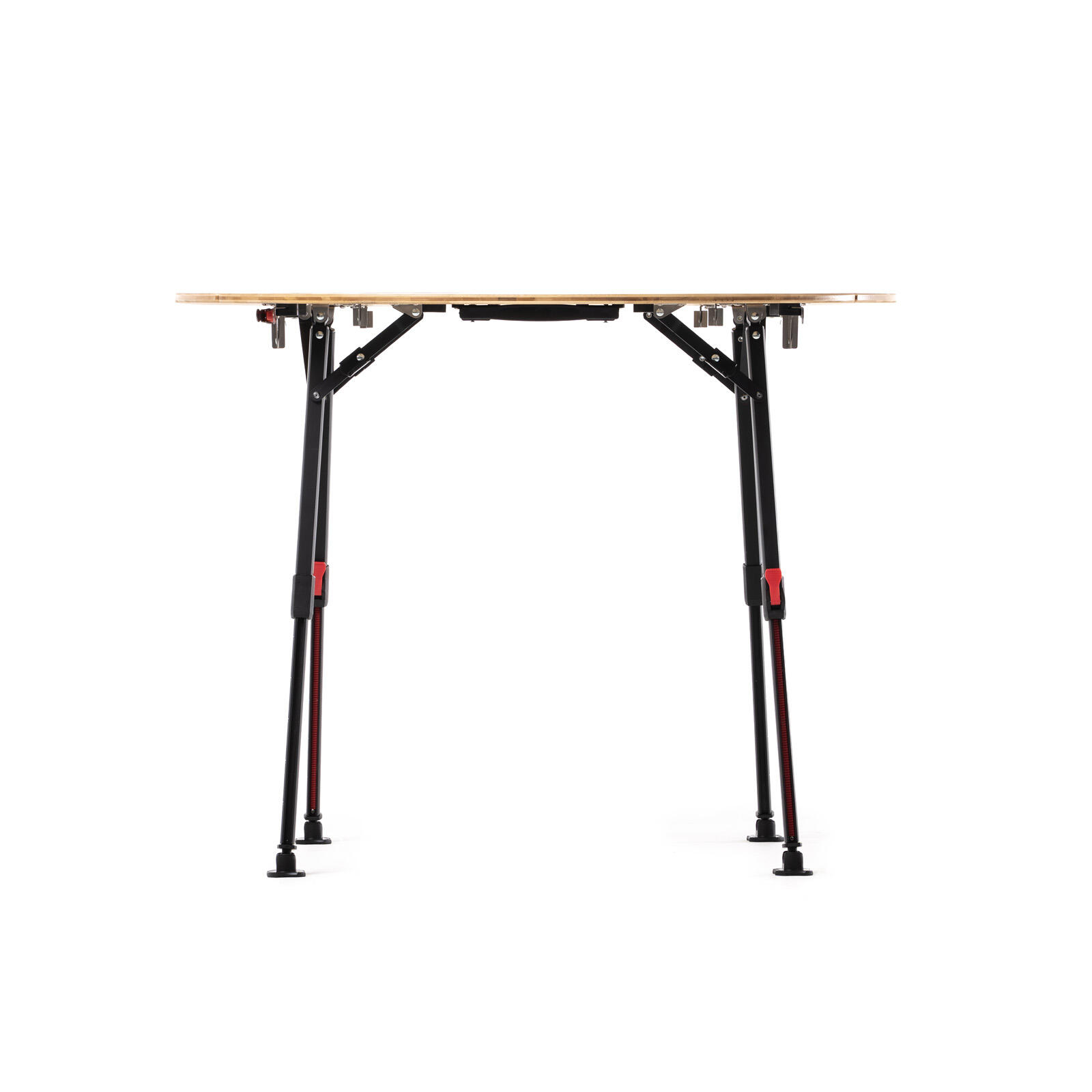 qeedo Quick Kimmy Round 90 - Runder Bambus-Falttisch - höhenverstellbar 43-70 cm 3/7