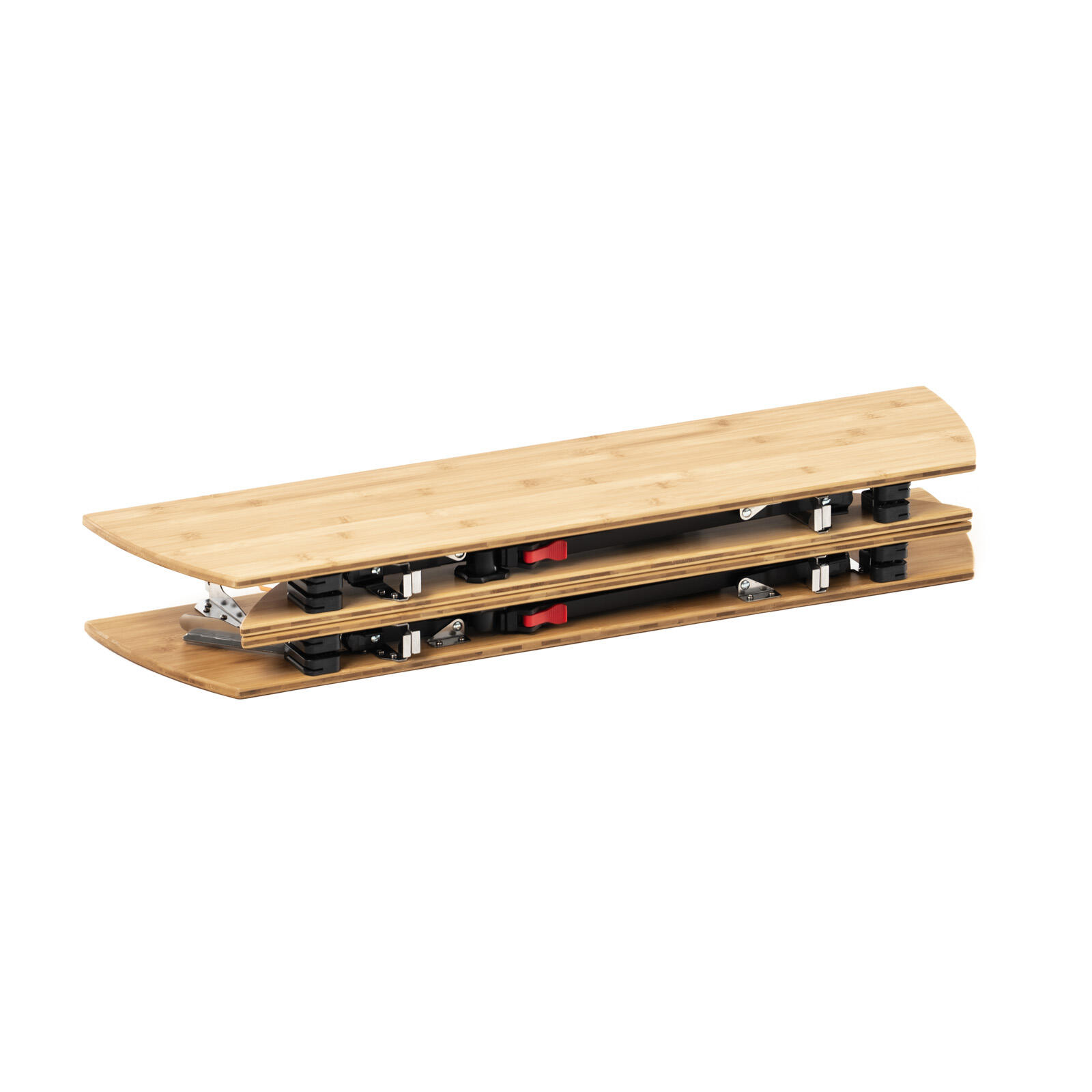 qeedo Quick Kimmy Round 90 - Runder Bambus-Falttisch - höhenverstellbar 43-70 cm 6/7