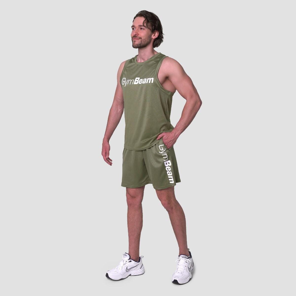 Uomo fitness canotta traspirante verde Essence 4/5