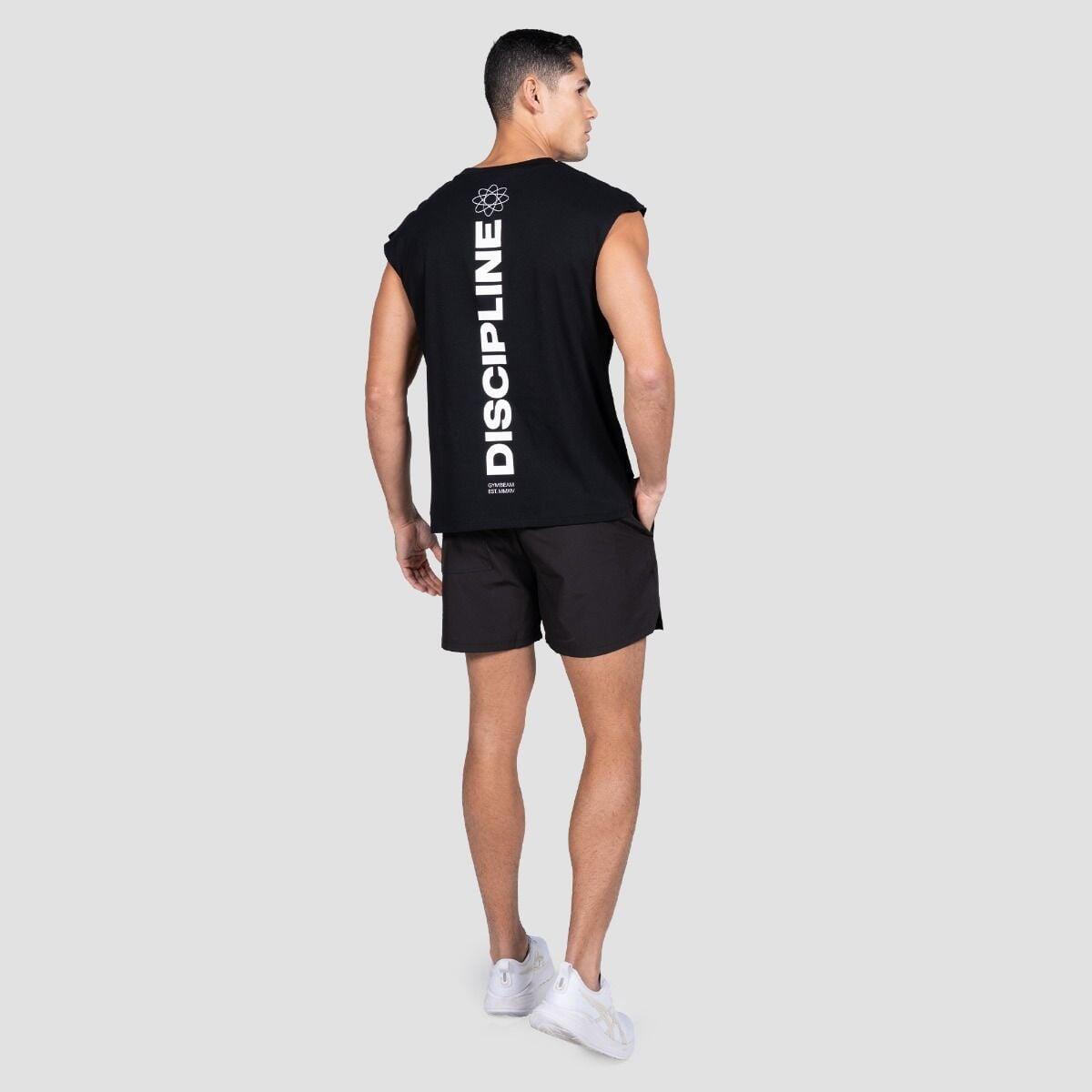 Uomo Fitness canotta traspirante nera Discipline 6/7