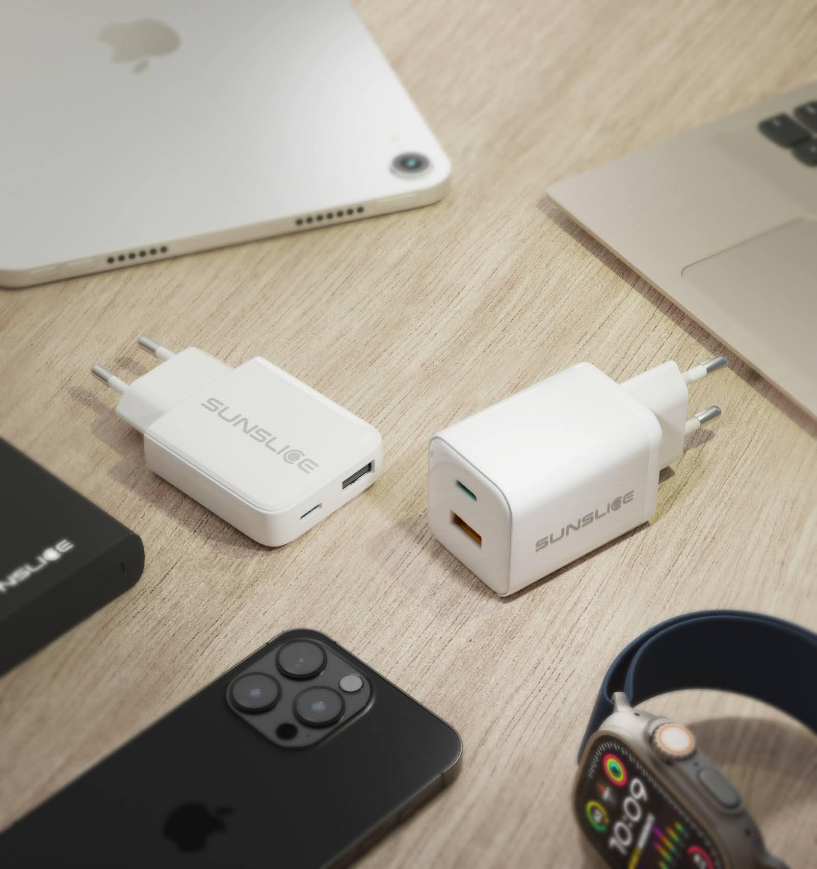 Sunslice EMPERION 45 Mini - Caricatore GaN ultra-compatto 45W USB-C e USB-A 6/6