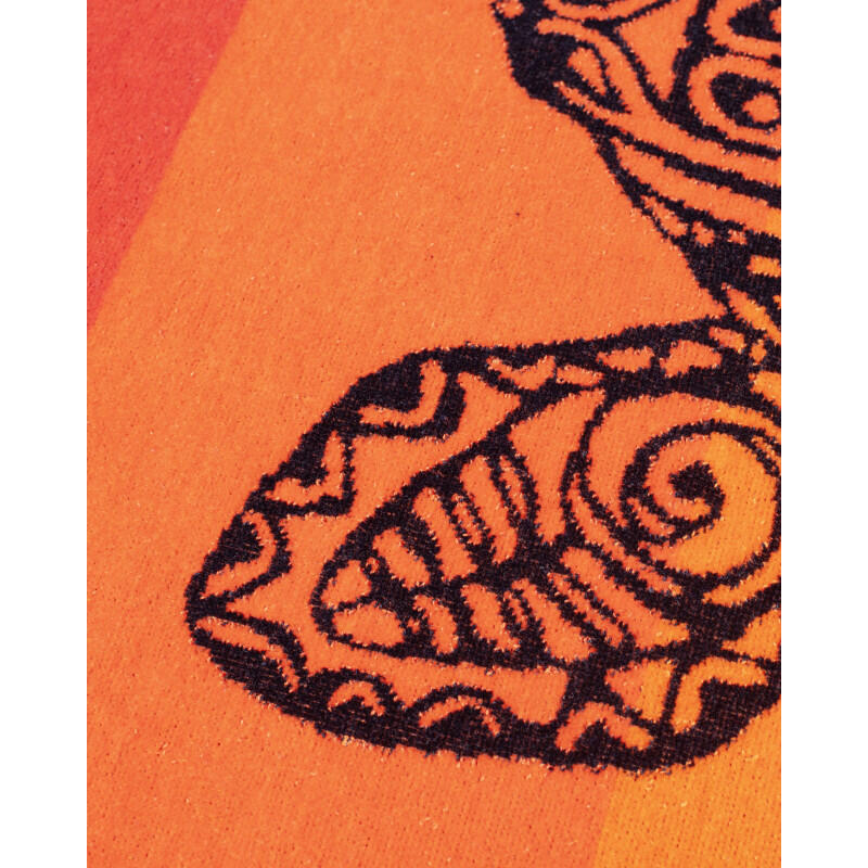 TOALLA JACQUARD TORTUGA ROJO + NARANJA 3/4