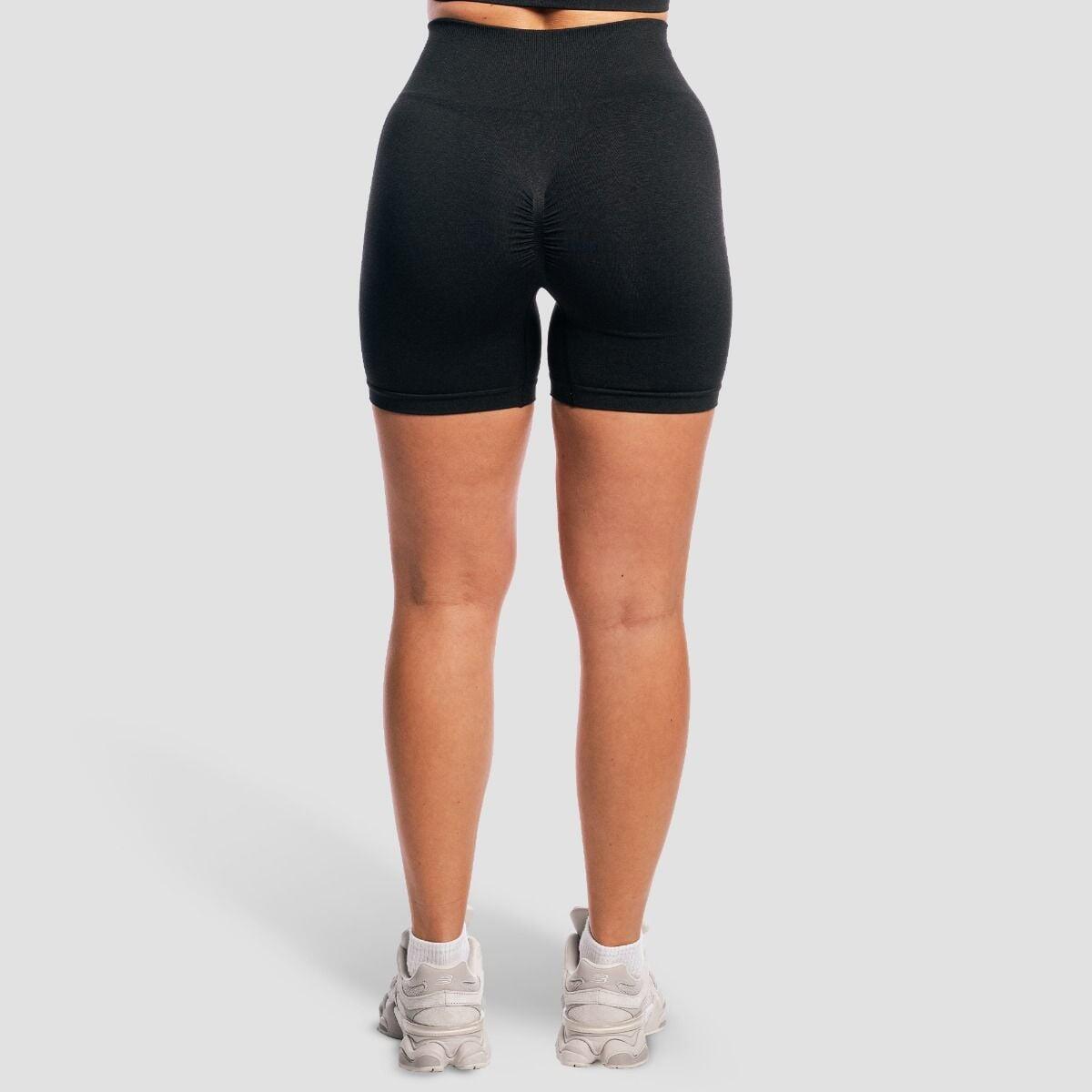 Pantaloncini donna fitness traspiranti neri FLO 6/7