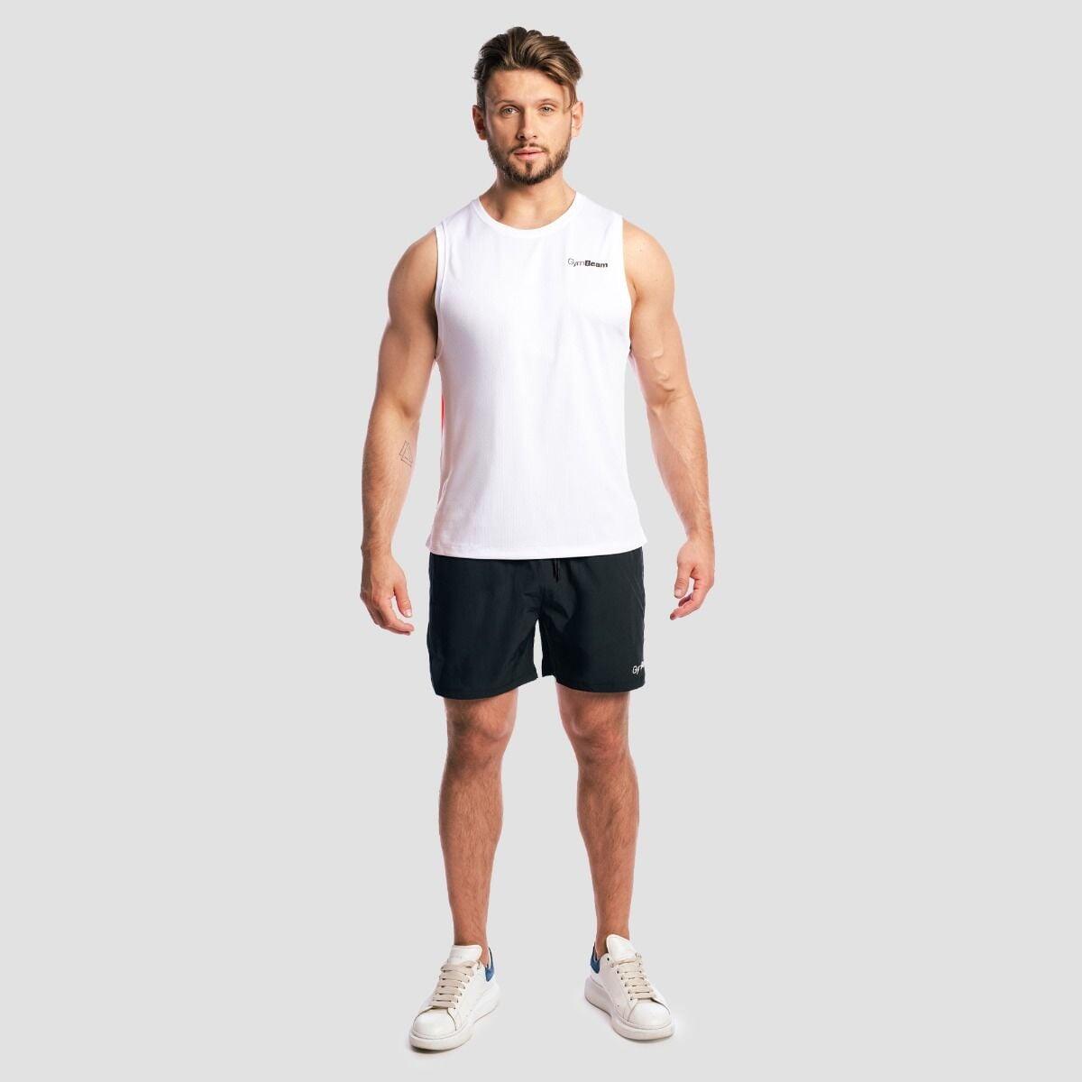 Uomo Fitness canotta traspirante bianca Mesh Base 5/6