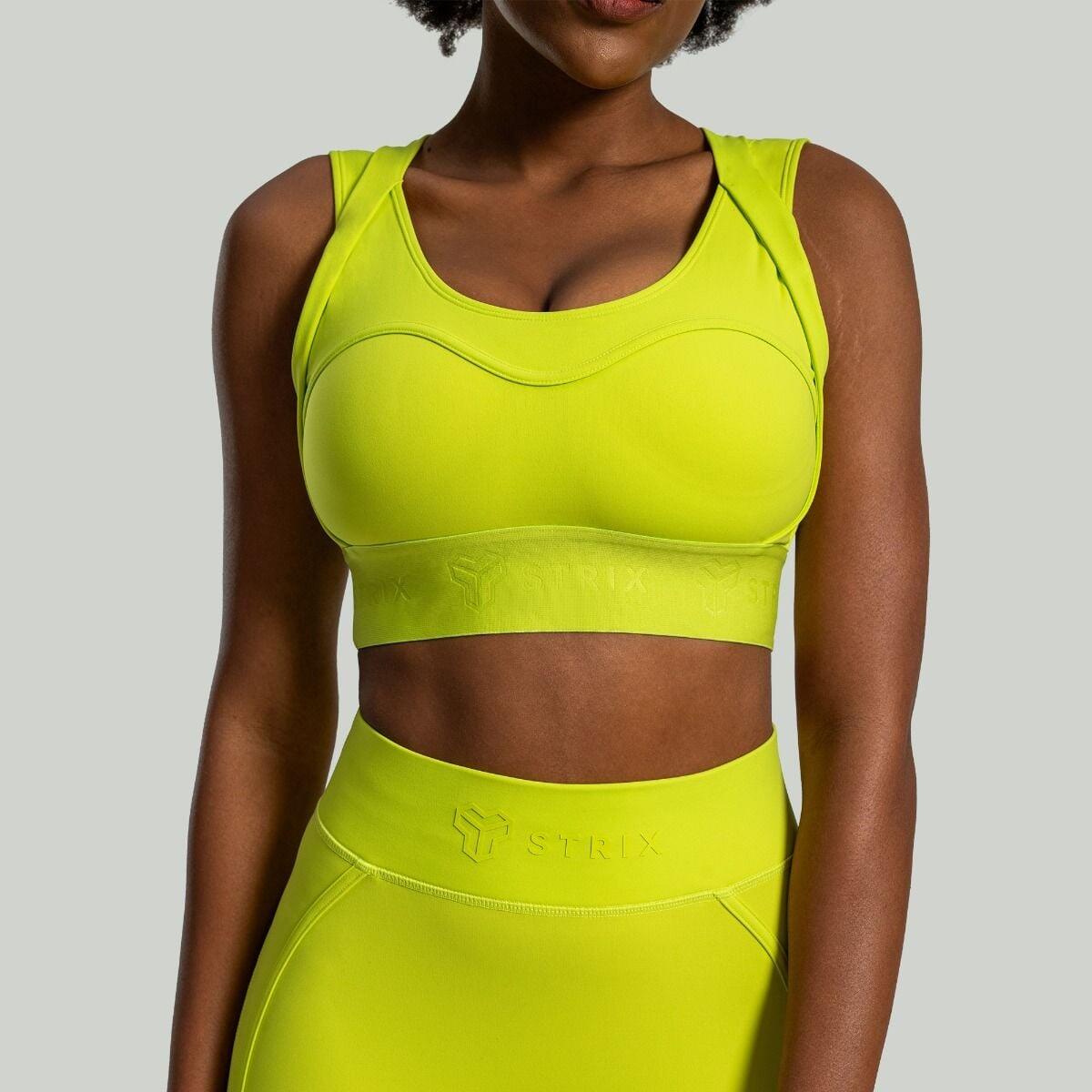 Donna fitness reggiseno sportivo regolabile Chartreuse Lunar 2/7