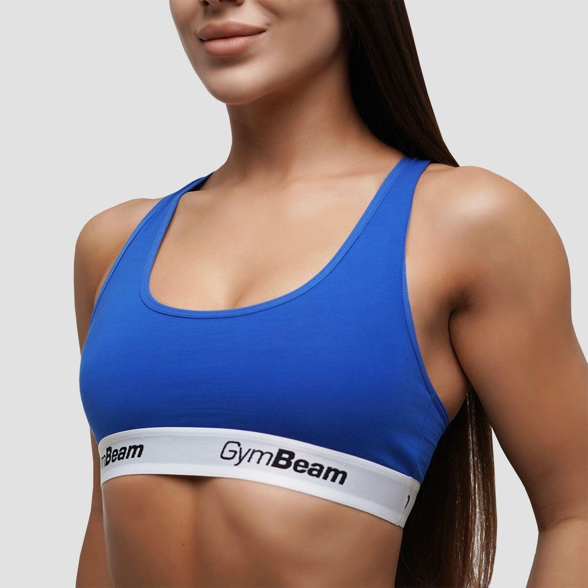 Donna corsa reggiseno sportivo comodo blu 2/6