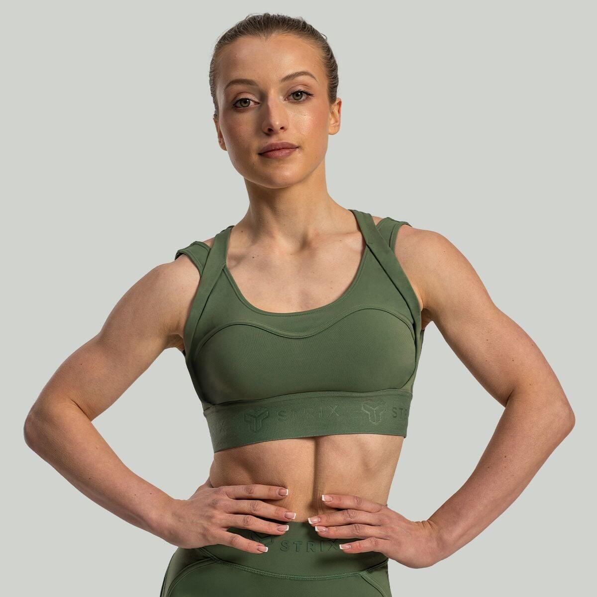 Donna fitness reggiseno sportivo regolabile Green Lunar 4/6