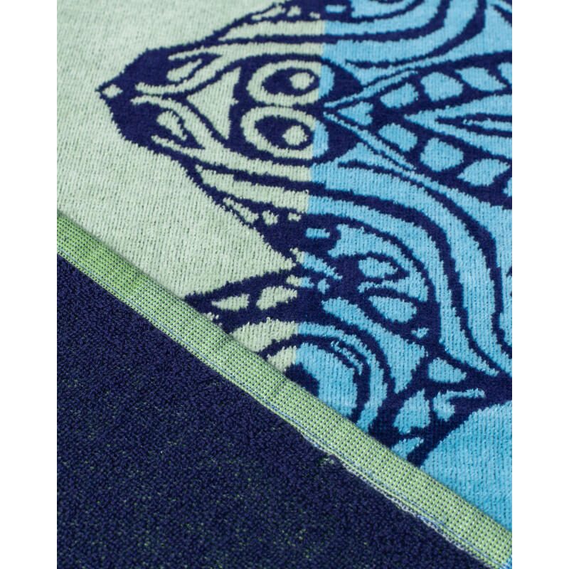 TOALLA JACQUARD TORTUGA AZUL + VERDE - DOBLE 4/4