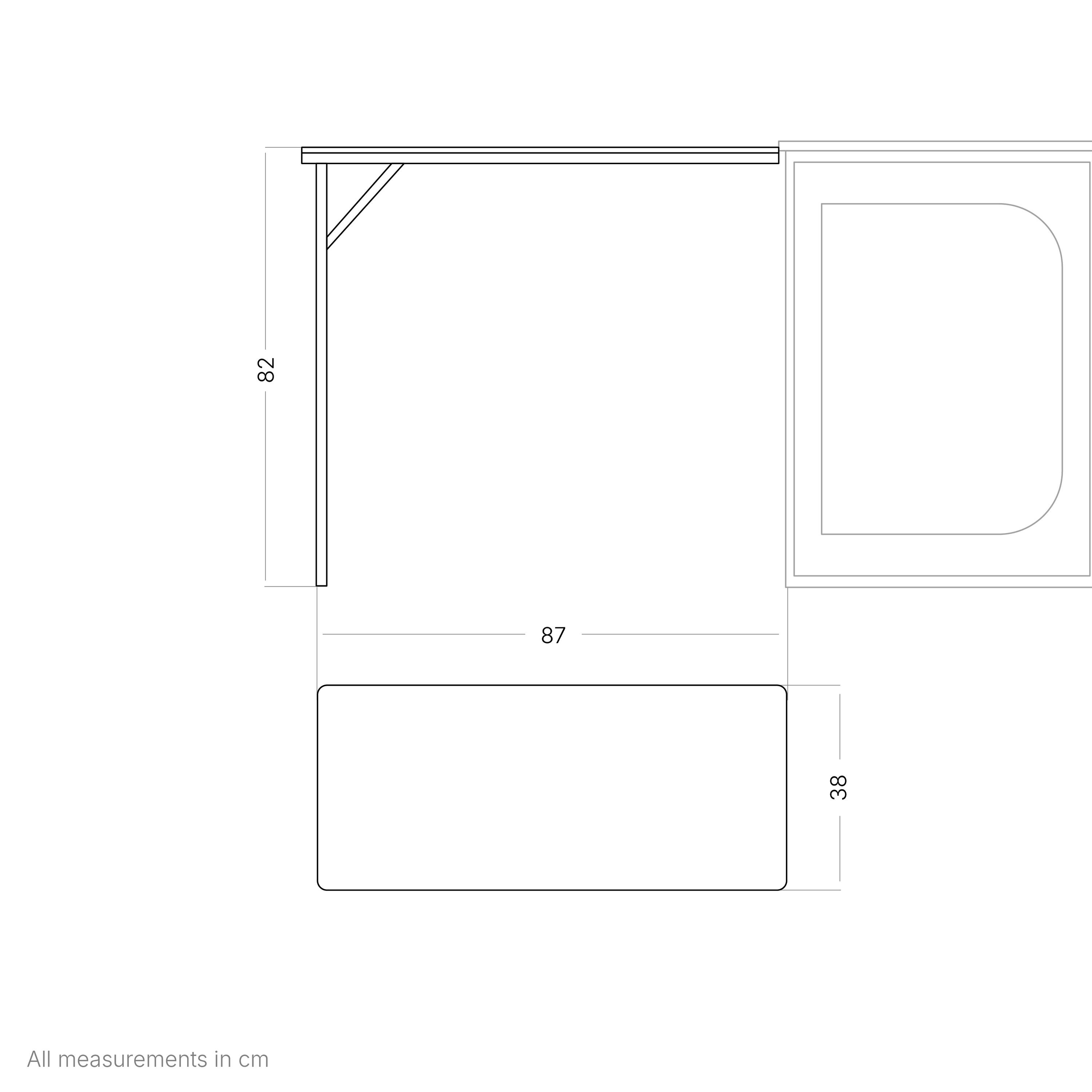 qeedo Quick Sammy Extension Bambus + Spüle 84x38x80 cm - 4,2 kg 2/7