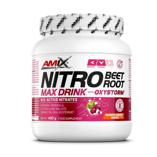 Nitro Rode Biet MAX Drank (Bietnitraat) - 450 g Mango Amix Nutrition