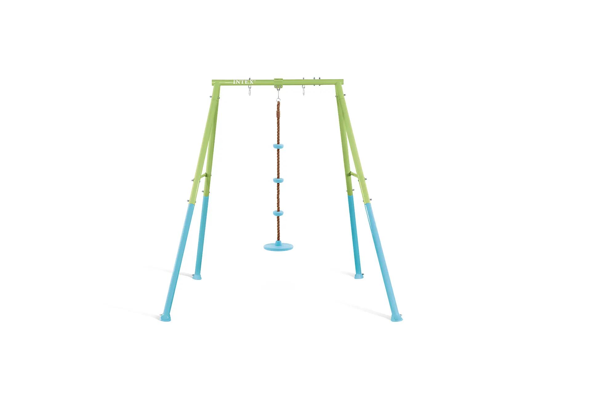 Intex 44002 - Corda Azzurra con Dischi per Altalena, 30x30x150 cm, 3-10 Anni 2/2