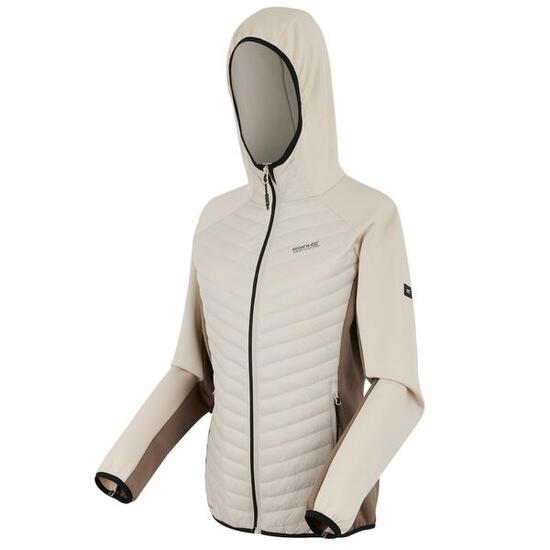Veste Andreson matelassée hybride extensible à capuche déperlante pour femme