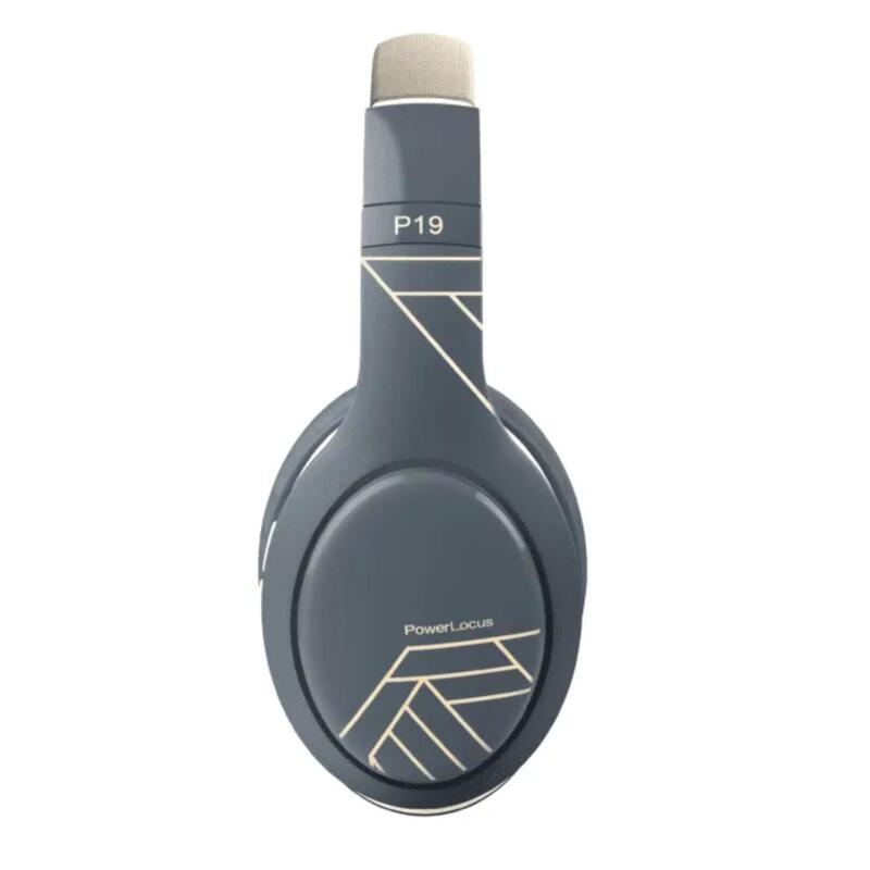 PowerLocus Casti Bluetooth Wireless Over-Ear P19 Asphalt Grey