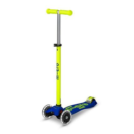 Trottinette enfant Maxi Deluxe Néon Jaune Canari LED
