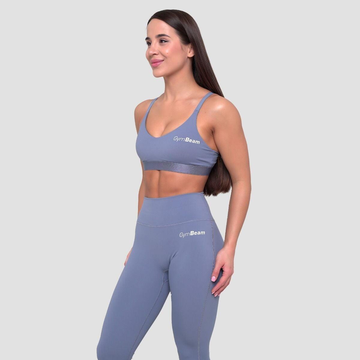 Donna fitness reggiseno sportivo supporto medio blu String Essence 3/6