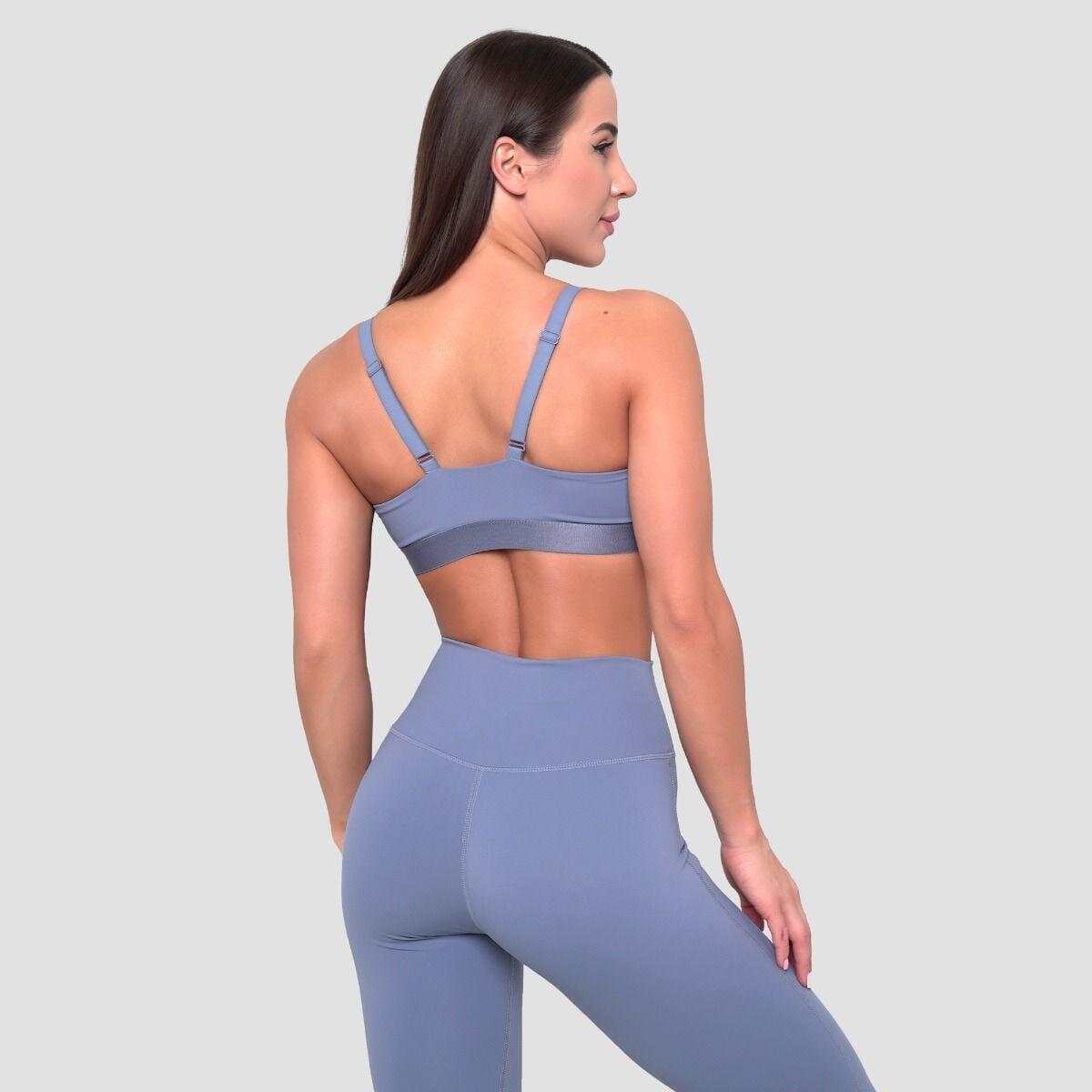Donna fitness reggiseno sportivo supporto medio blu String Essence 5/6