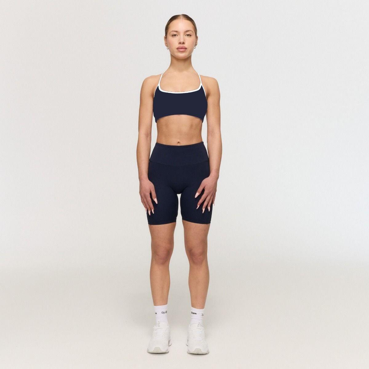 Biustonosz sportowy damski fitness niebieski Varsity 6/7