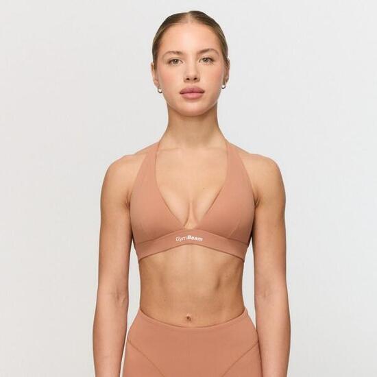 Donna fitness reggiseno sportivo sostegno medio Caramel Fierce