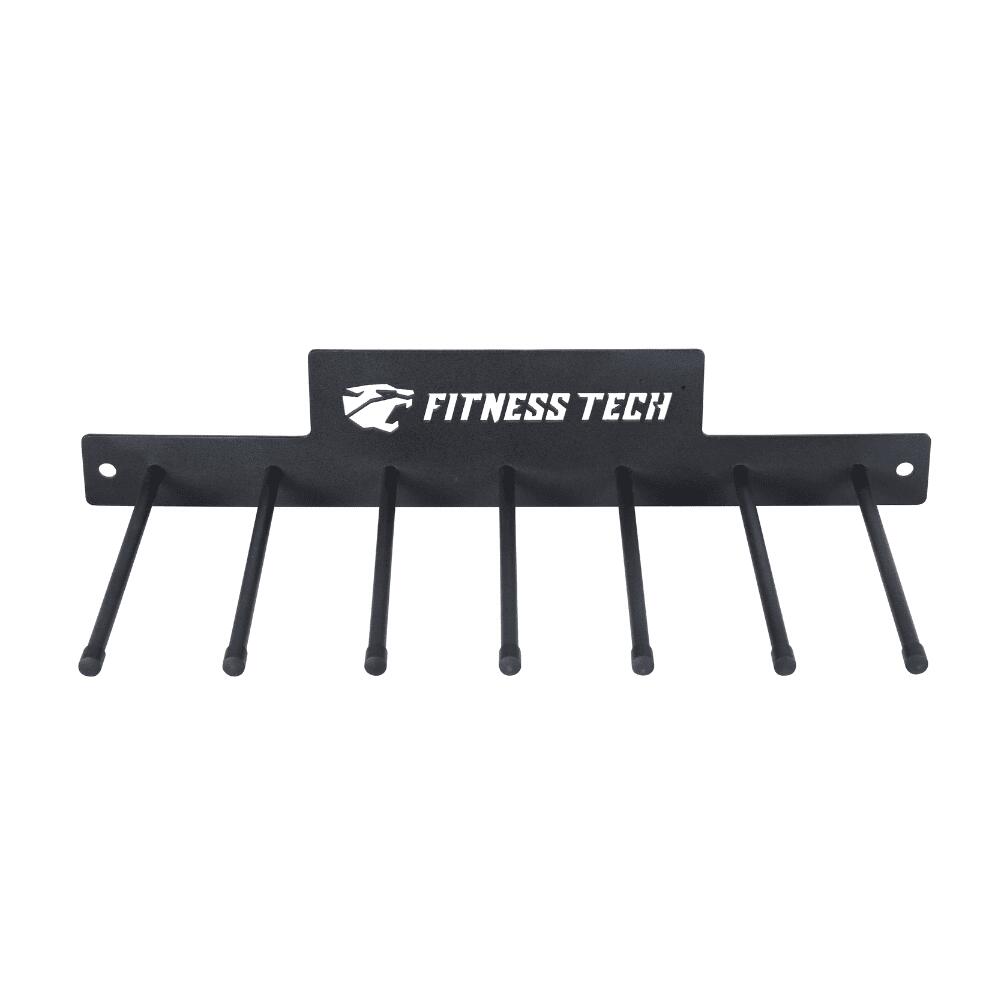 Wandhouder voor fitnessmatten en elastische banden 7 plaatsen Fitness Tech 1/7