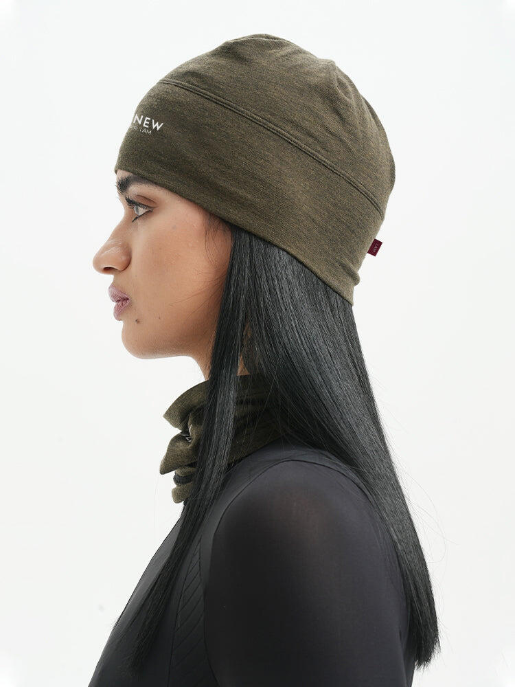 Bonnet de cyclisme JELENEW en mélange laine et modal 5/6