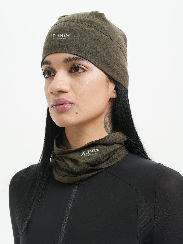 Bonnet de cyclisme JELENEW en mélange laine et modal 4/6