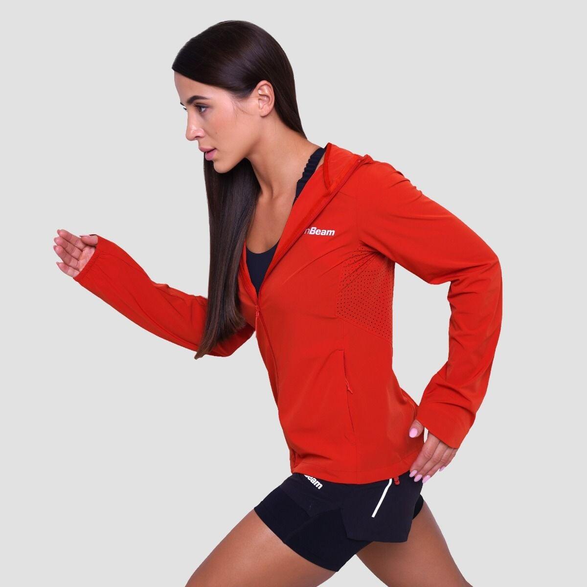 Donna corsa giacca impermeabile arancione Pulse 4/7