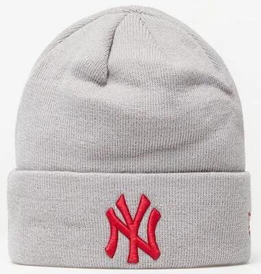 Cuffia Invernale New Era Unisex League Yankees Grigio-Rosso