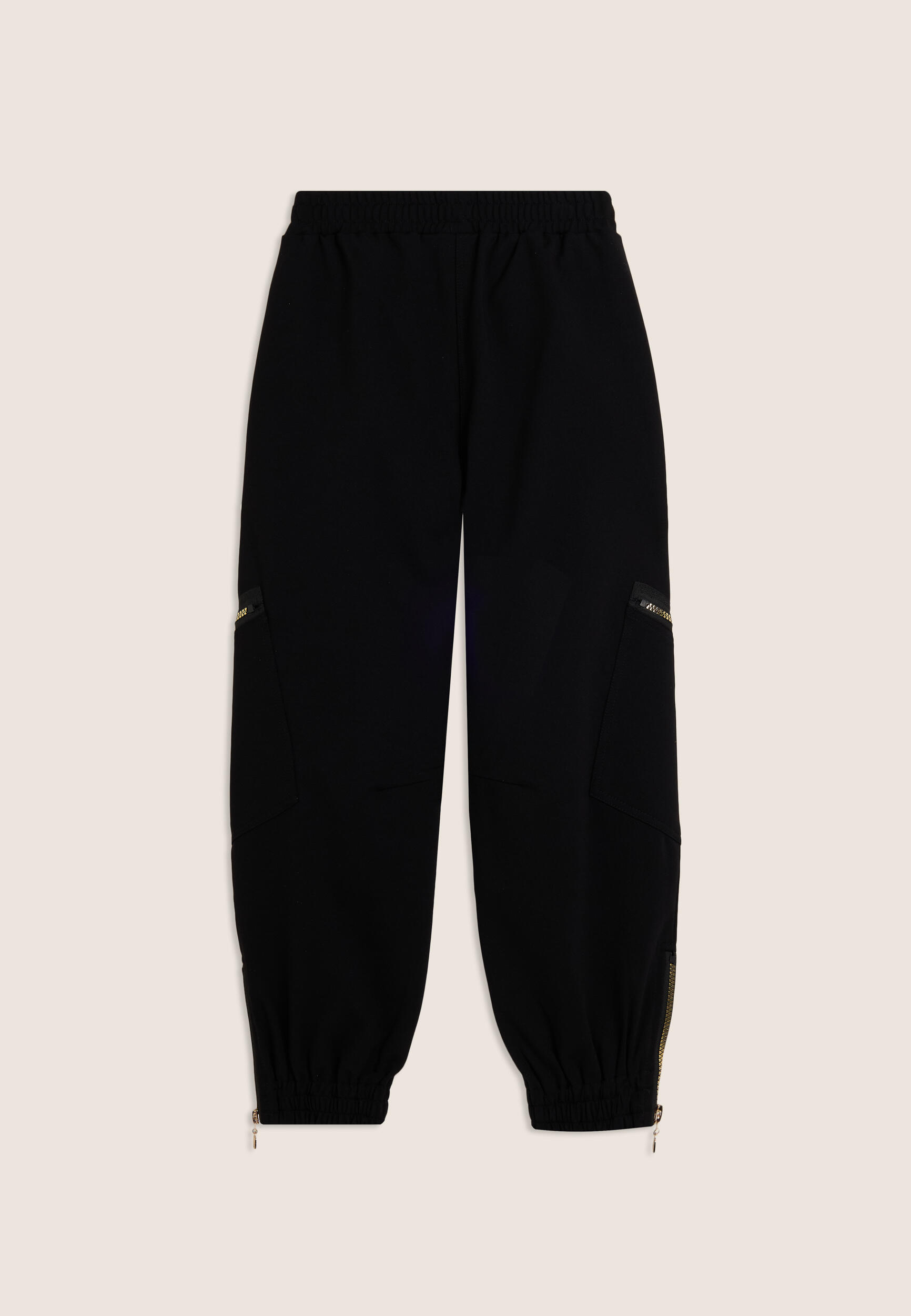 Pantalon Junior avec fermeture éclair dorée et bas élastique 2/3