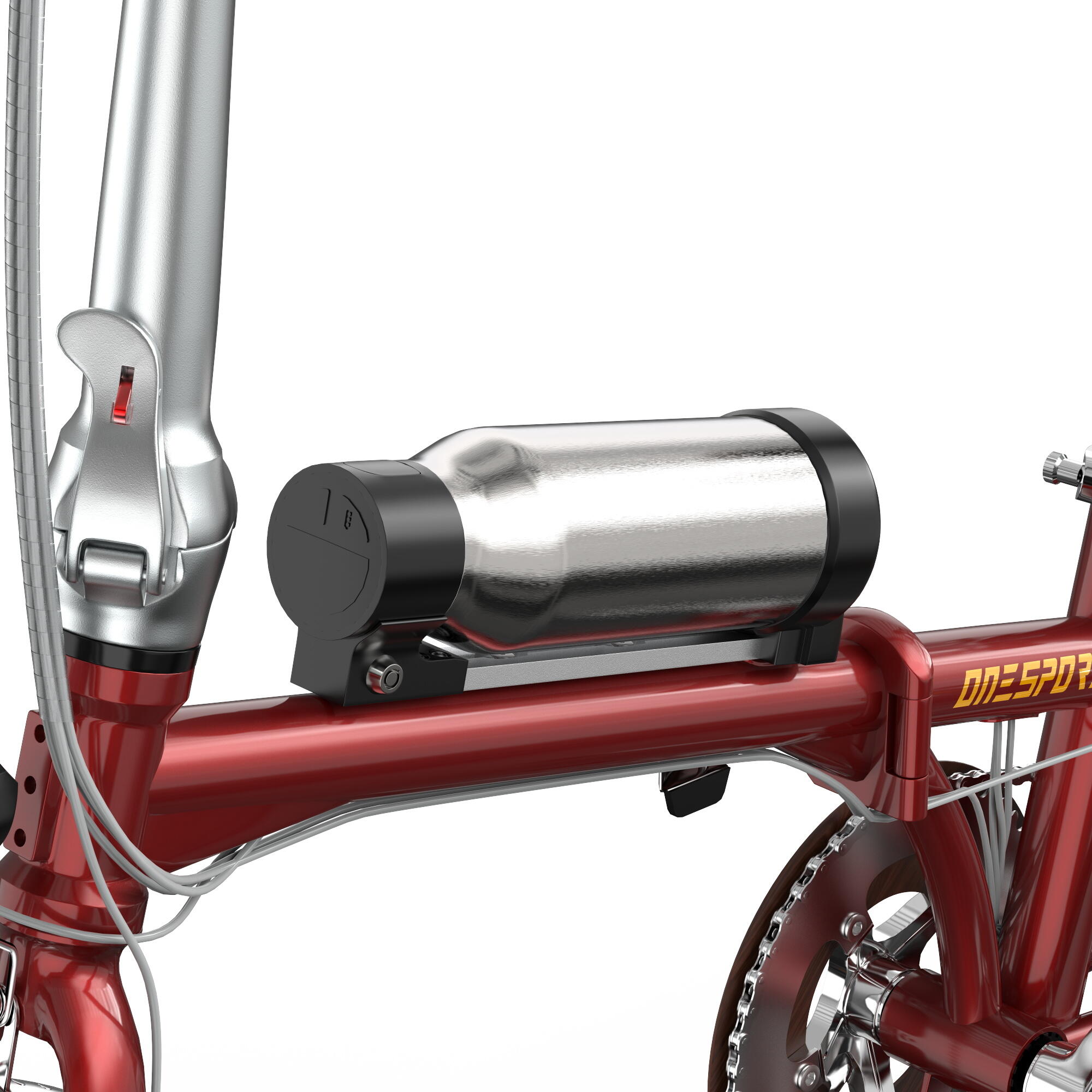 Bicicleta elétrica dobrável e leve OneSport OT02 Pro com sensor de binário 6/7