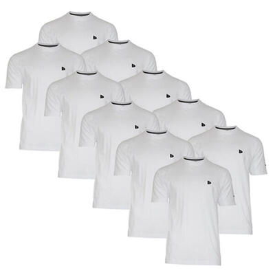 10-pack heren t-shirt vince ronde hals 60% katoen/40% polyester