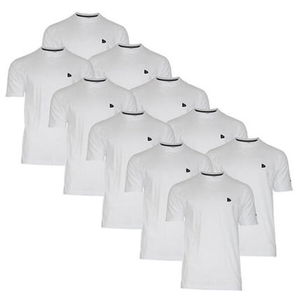 Lot de 10 t-shirts homme Vince, col rond, 100 % coton