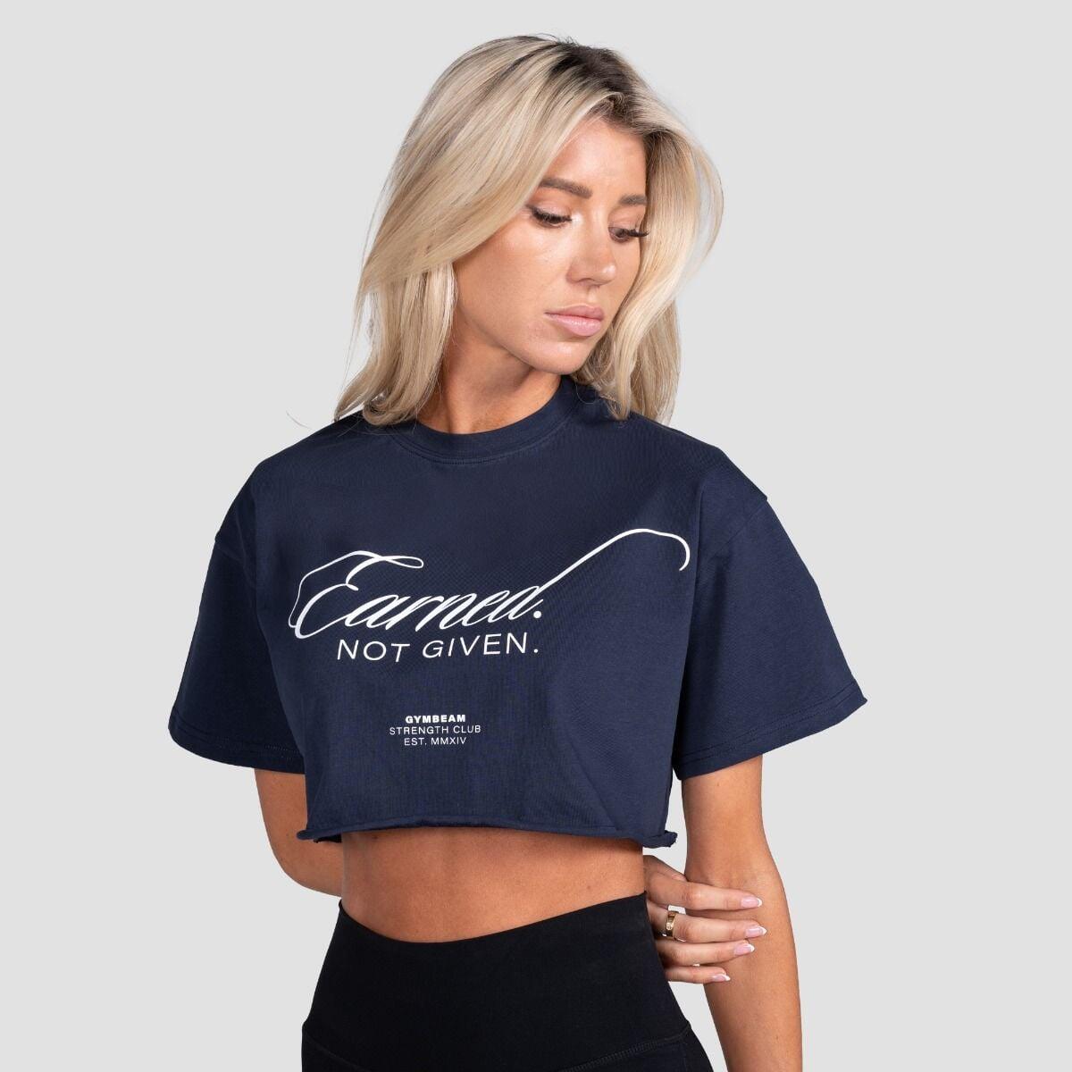 Donna fitness crop top traspirante Midnight Earned 3/6