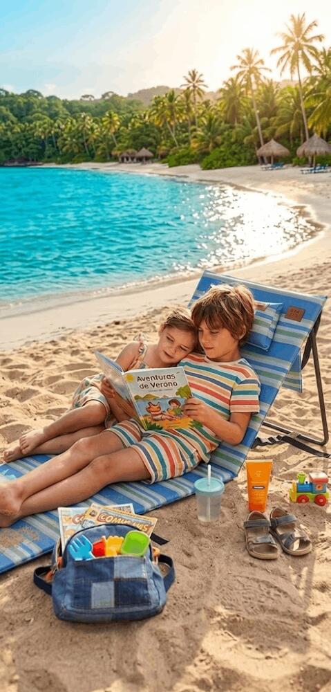 Devessport Esterilla de Playa Plegable con Respaldo Reclinable Kohala 6/7