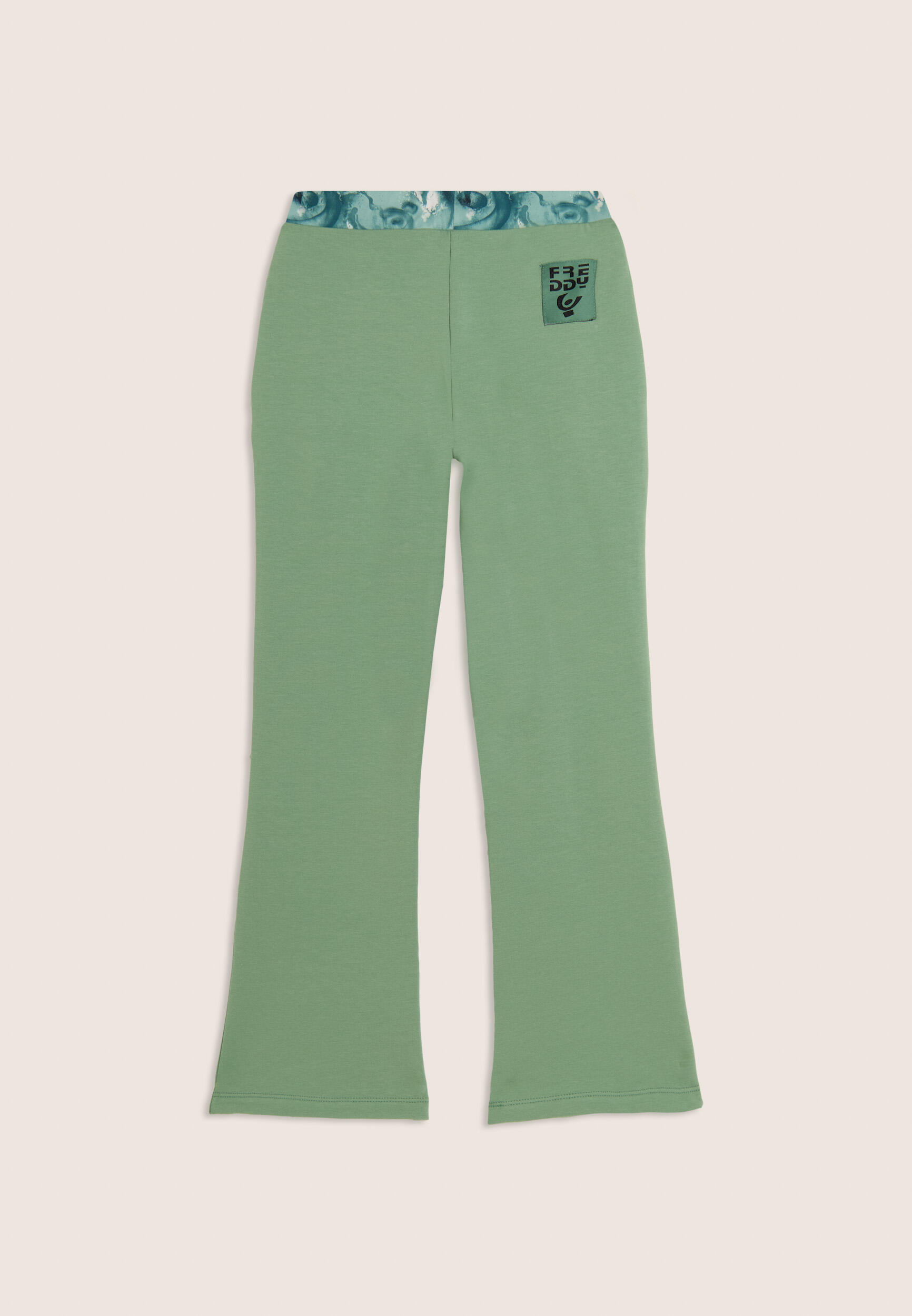 Pantalón junior de cintura baja con bajos evasé 2/3