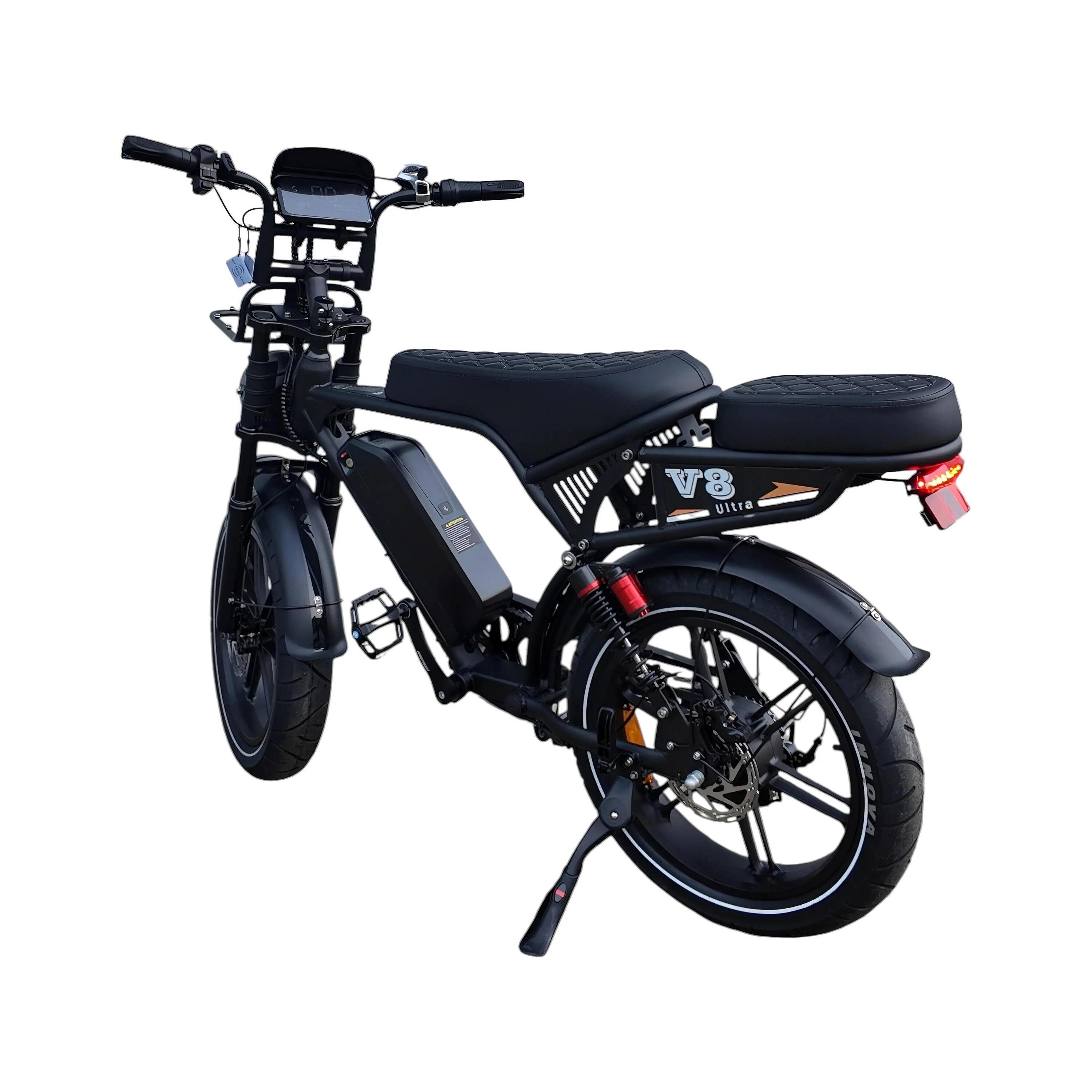 V8 Ultra Ouxi Fatbike - Zwart - 250W - 48V 3/5
