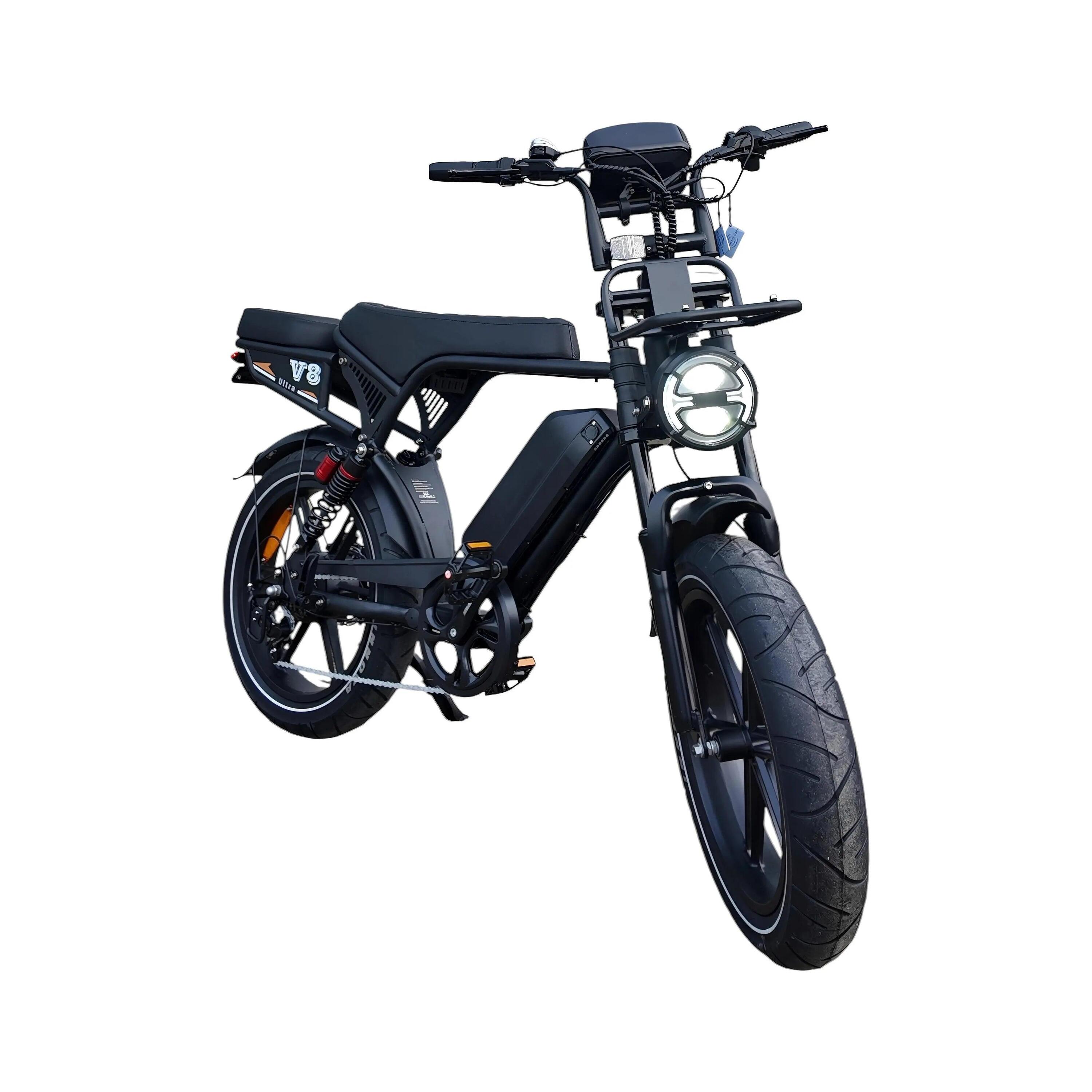 V8 Ultra Ouxi Fatbike - Zwart - 250W - 48V 2/5