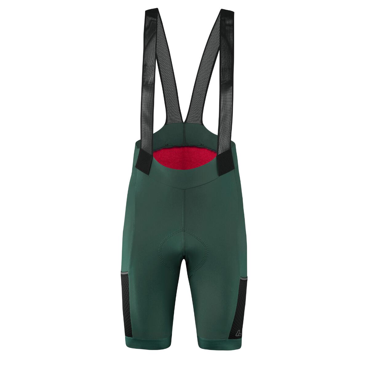 LOEFFLER Pánské cyklistické kraťasy Bike Bibshorts Skys XT Forest