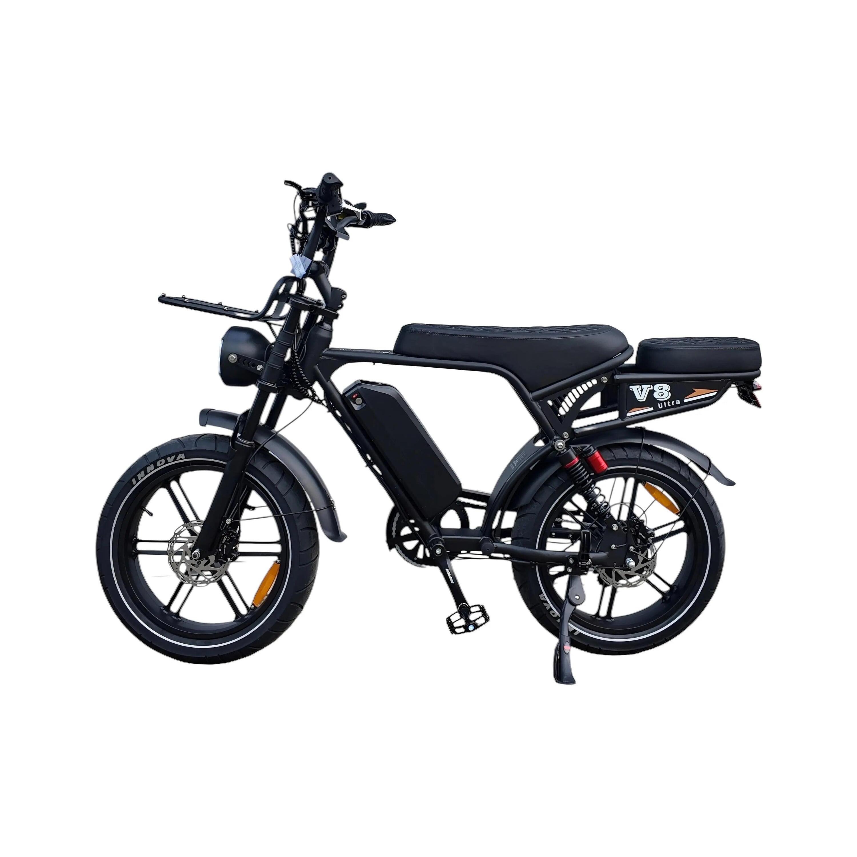 V8 Ultra Ouxi Fatbike - Zwart - 250W - 48V 4/5