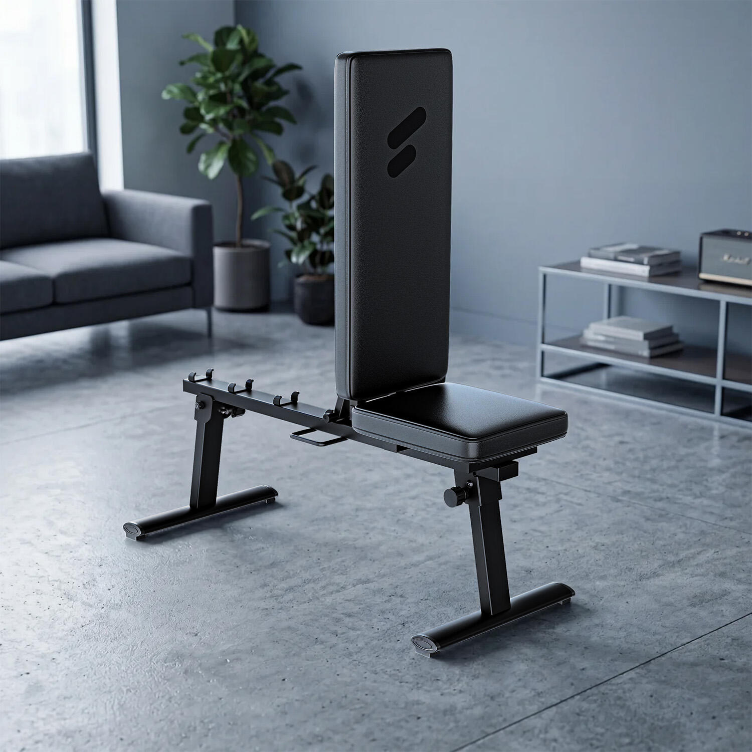 Banco versátil para sGym Pro: plano e inclinado, plegable 2/7