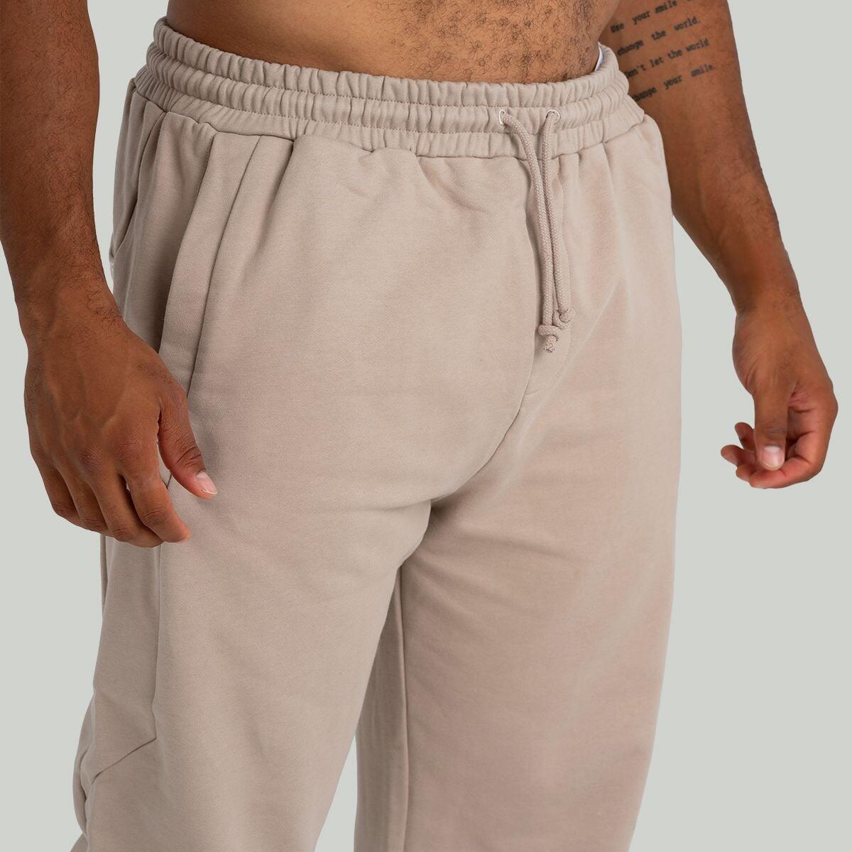 Uomo fitness joggers traspiranti Taupe 2/6