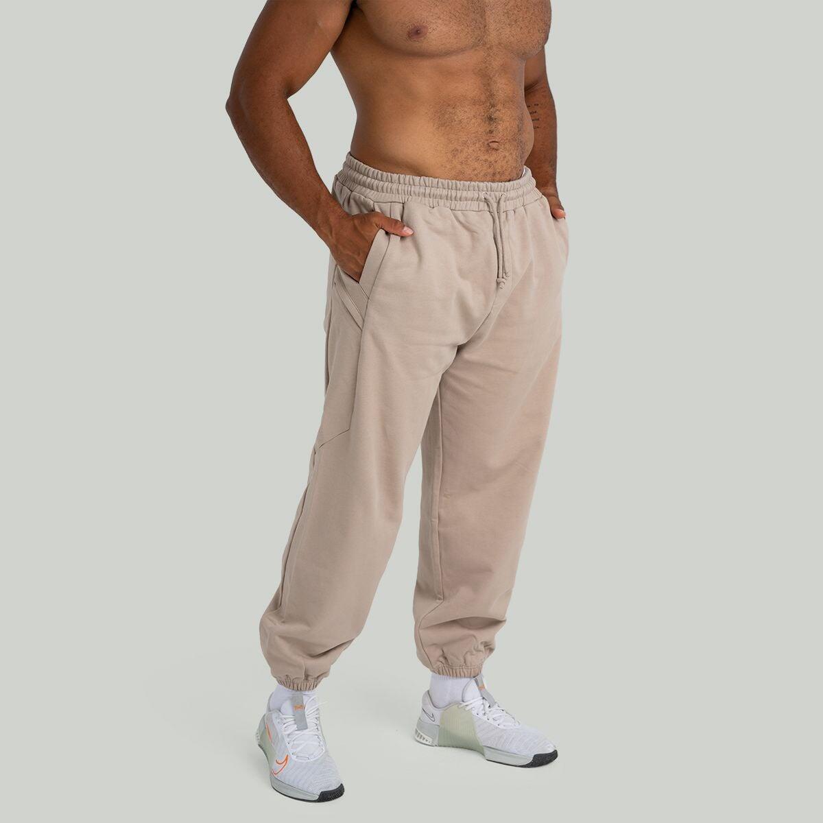 Uomo fitness joggers traspiranti Taupe 4/6