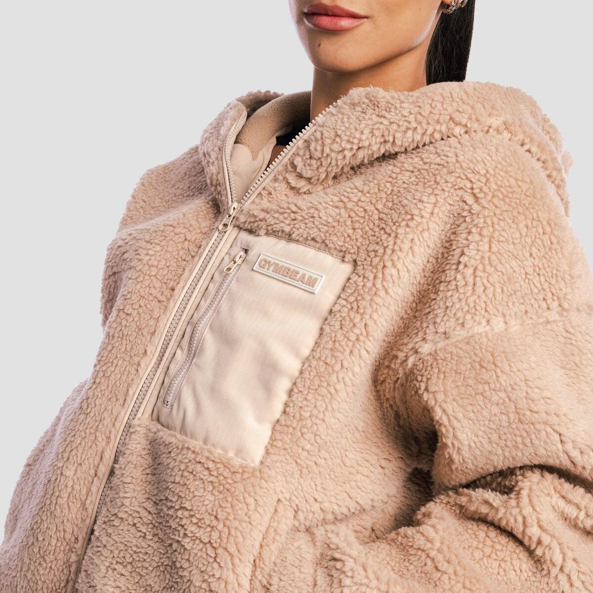 Donna giacca oversize Black Sherpa 2/6