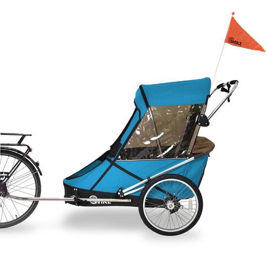 WIKE Spezialfahrradanhänger – inklusive Kinderwagen und Jogging-Set