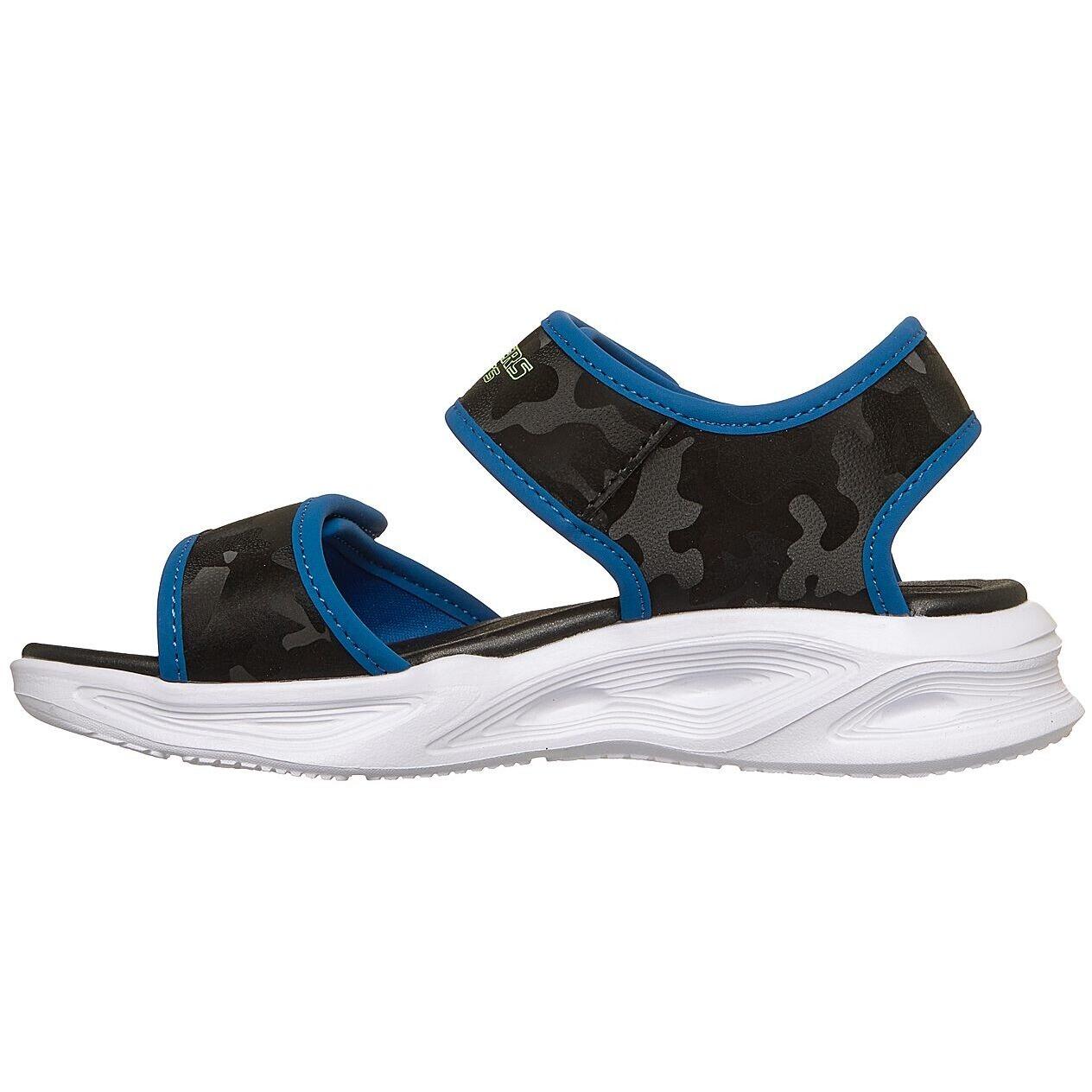Sandalias Skechers Sola Glow Sandal - Camo Brigh, Azul, Niños 5/5
